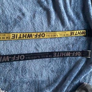 OFFxWHITE Belts Black and yellow